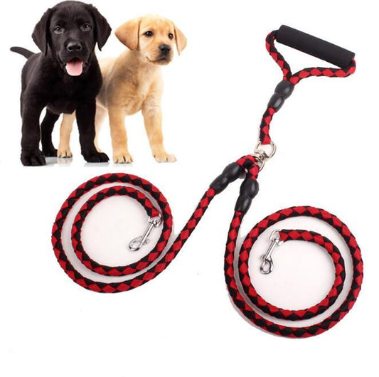 Double-Ended Dog Leash – Adjustable Dual-Traction Rope for Walking Two Dogs