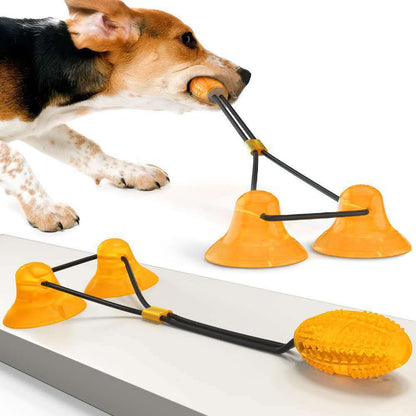 Suction Cup Pet Toy – Interactive Chew & Tug Toy for Dogs & Cats