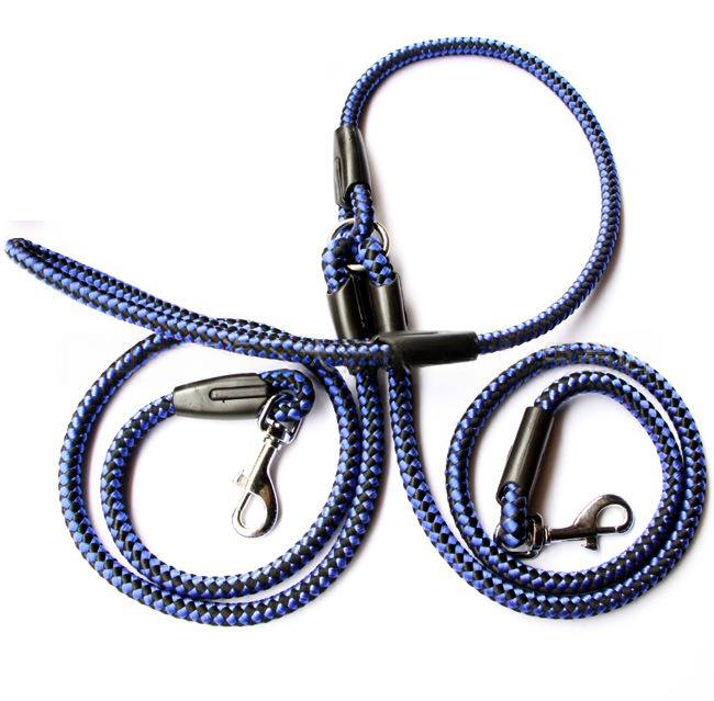 Double-Ended Dog Leash – Adjustable Dual-Traction Rope for Walking Two Dogs