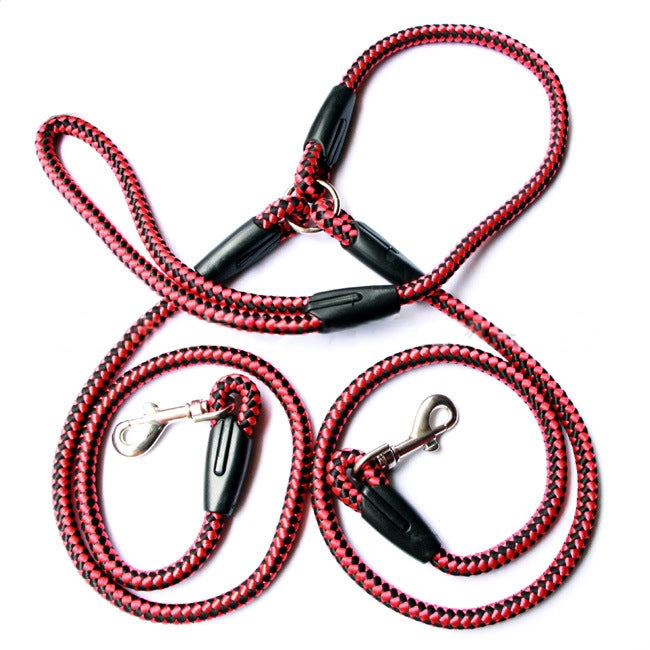 Double-Ended Dog Leash – Adjustable Dual-Traction Rope for Walking Two Dogs